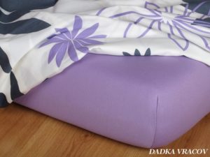 Prostěradlo jersey - fialová
