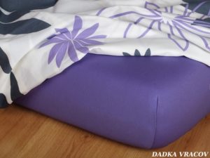 Prostěradlo jersey - purpur